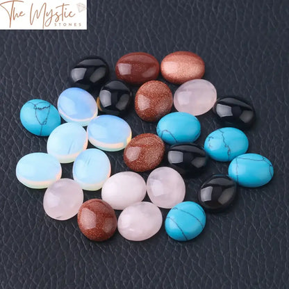 Cabochon Stone Beads Mix 10X12Mm