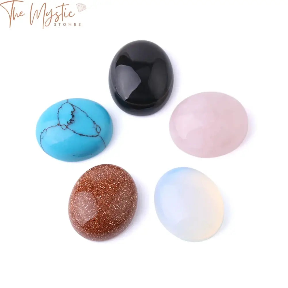 Cabochon Stone Beads Mix 10X12Mm