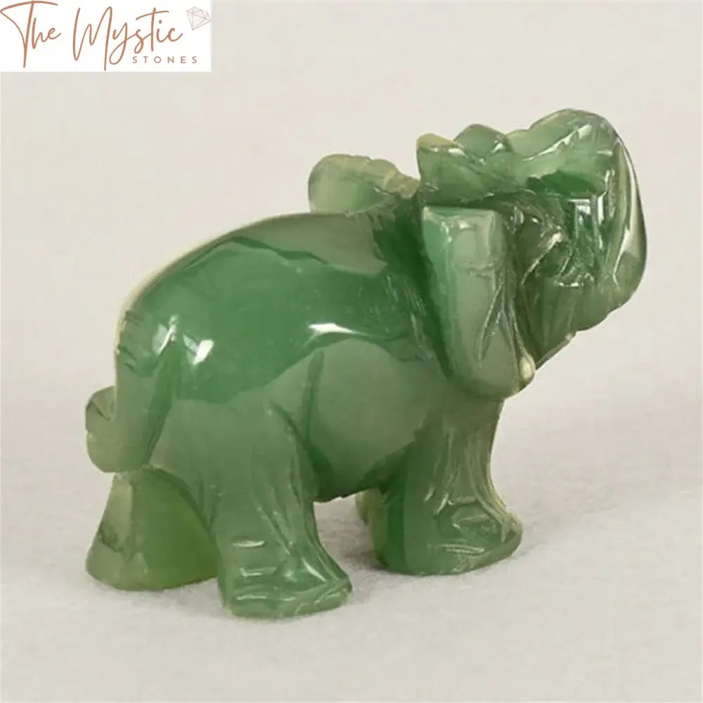 Carved Jade Elephant Figurine