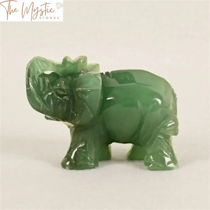 Carved Jade Elephant Figurine