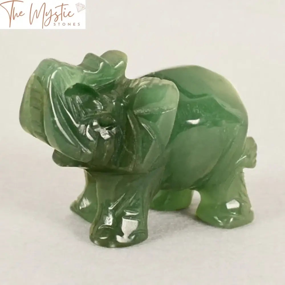 Carved Jade Elephant Figurine