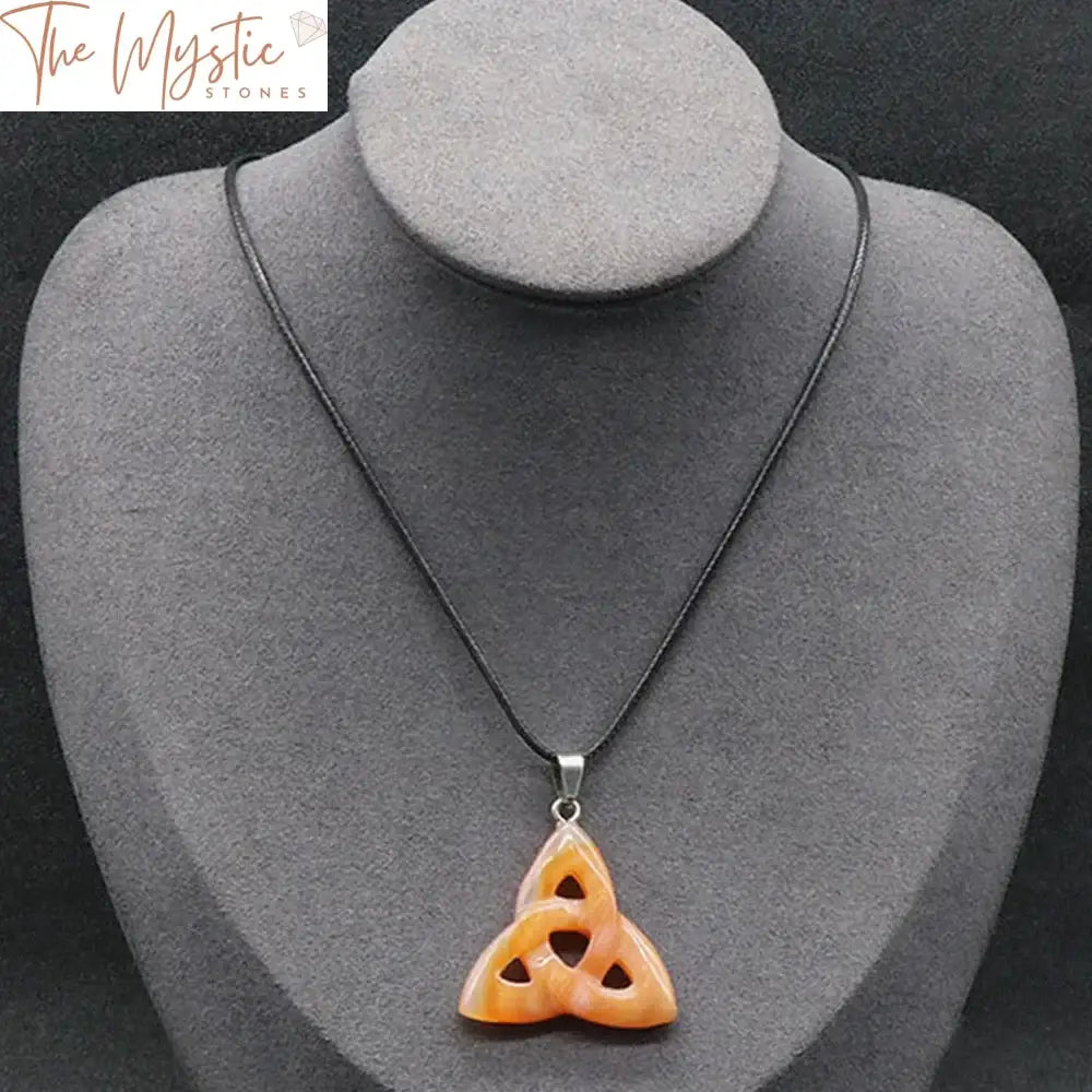 Celtic Knot Natural Stone Pendant