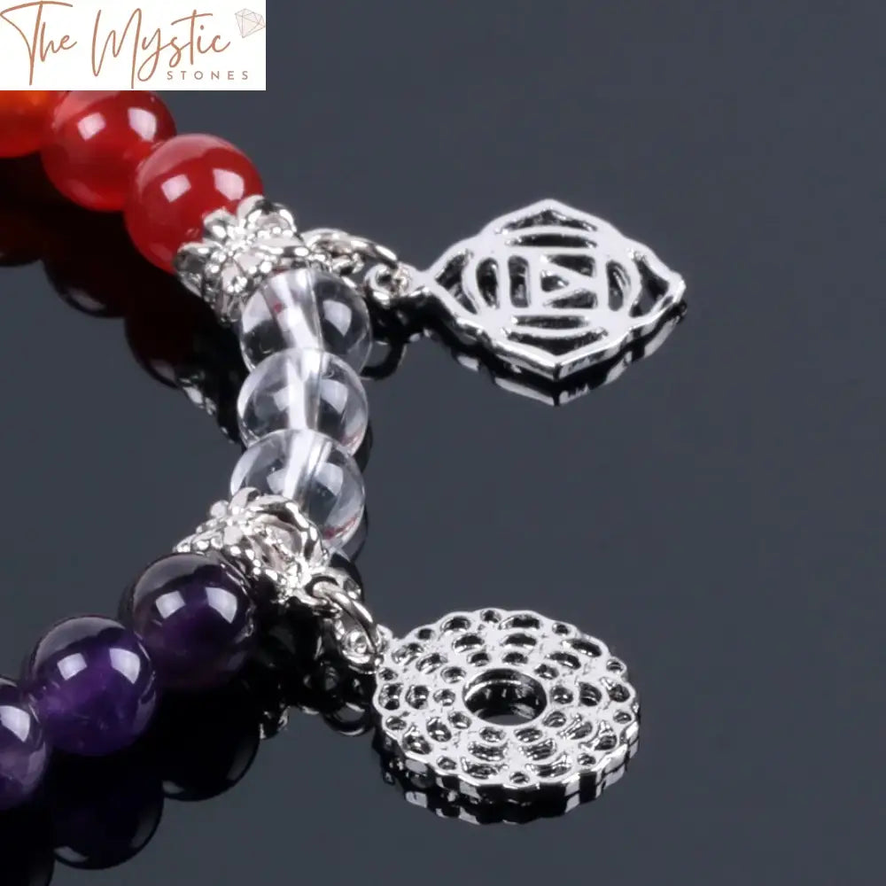 Chakra Balance Yoga Bracelet 8Mm Beads