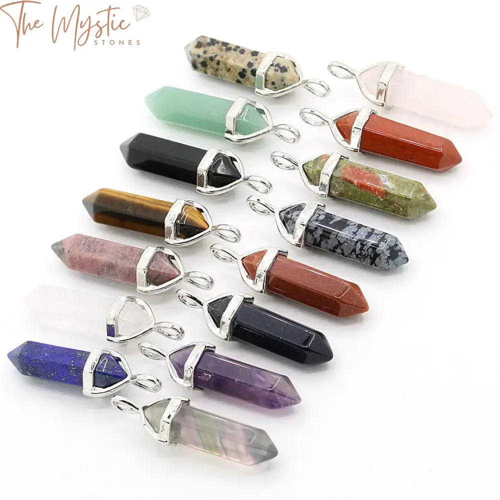 Chakra Crystal Bullet Pendant