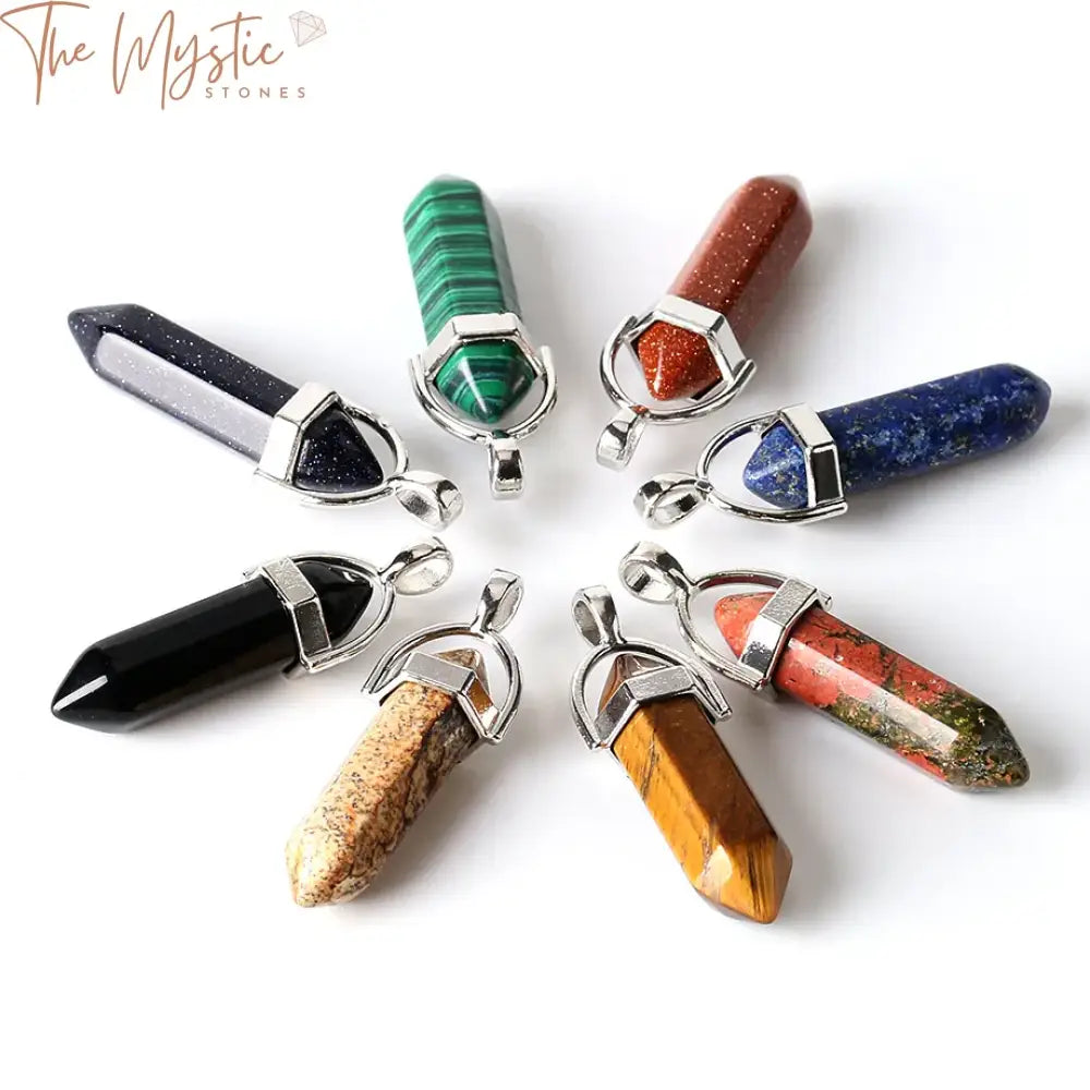 Chakra Crystal Bullet Pendant