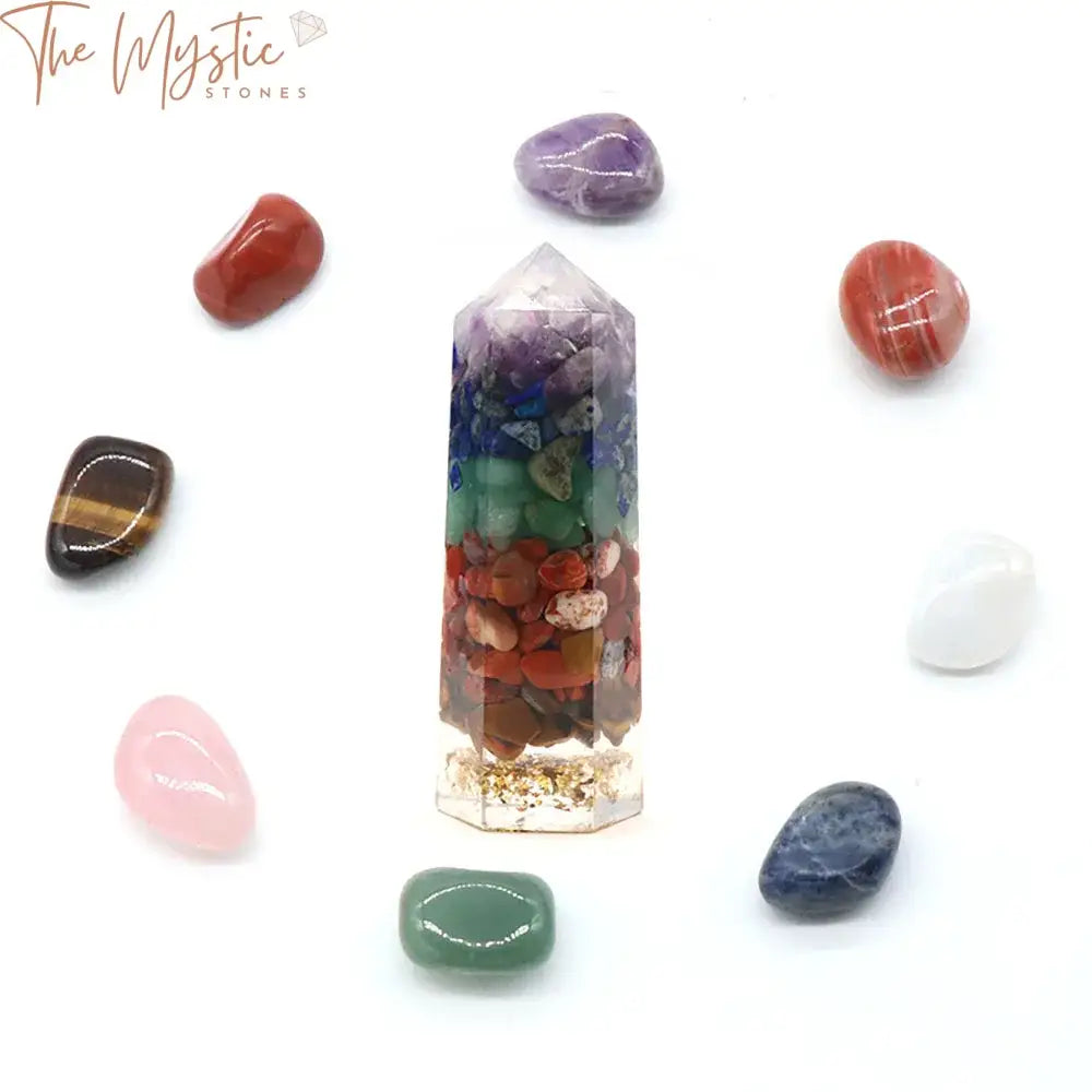 Chakra Crystal Healing Wand Set