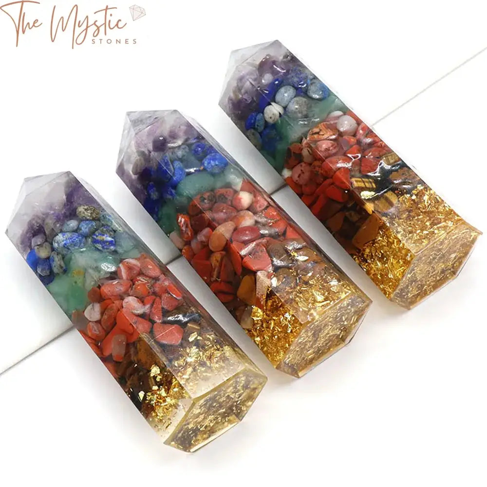 Chakra Crystal Healing Wand Set