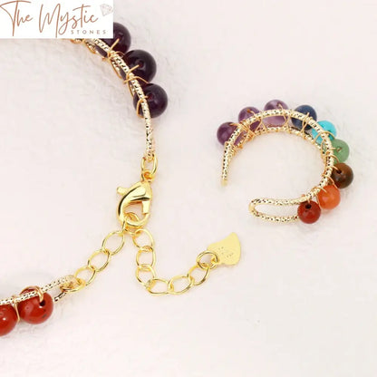 Chakra Crystal Jewelry Set - Gold Luxe Edition