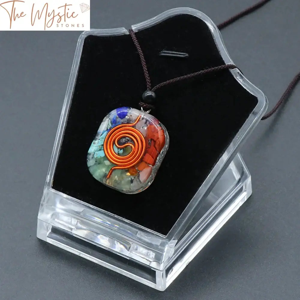 Chakra Crystal Orgonite Pendant