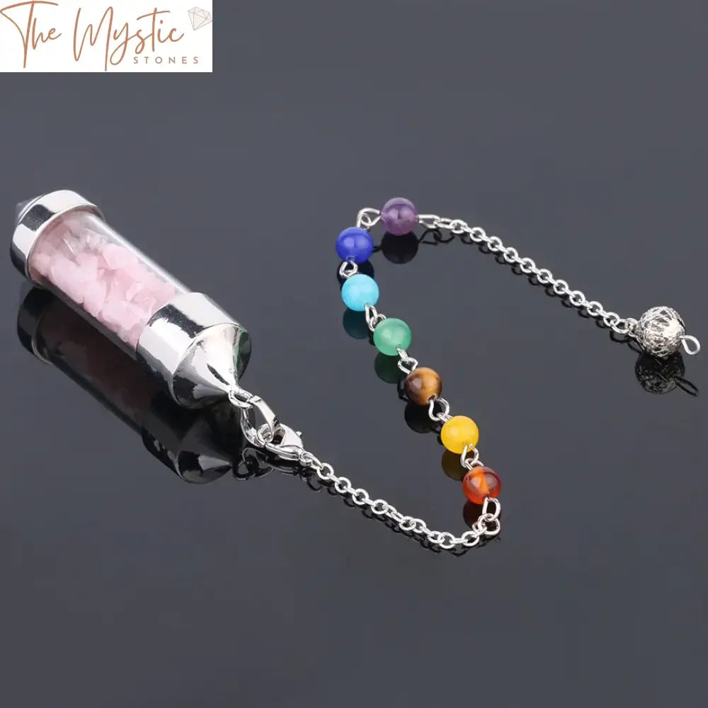 Chakra Crystal Pendulum Necklace