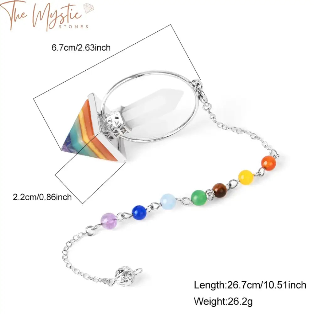 Chakra Crystal Pendulum Pendant