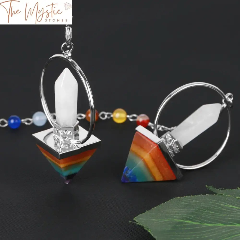 Chakra Crystal Pendulum Pendant