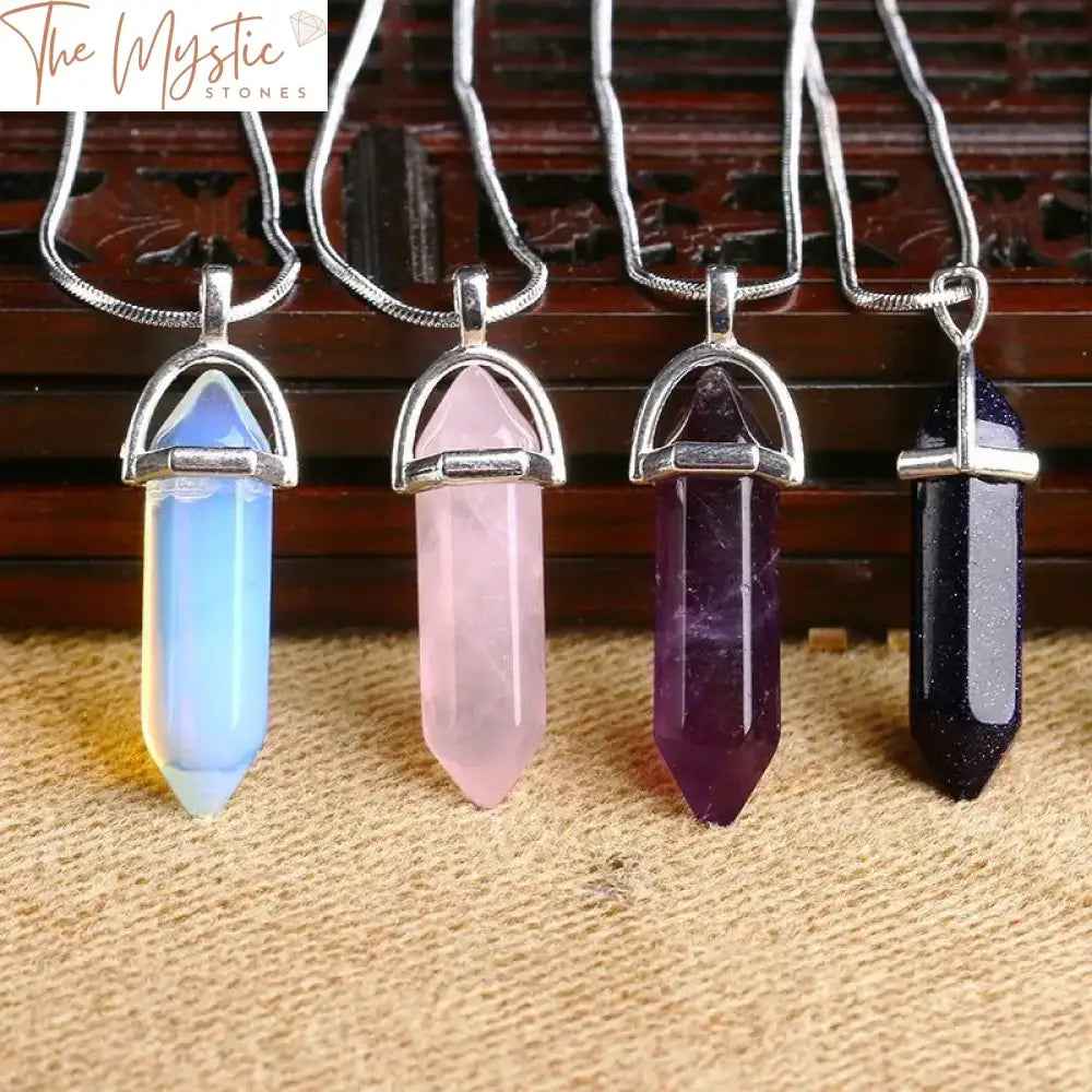 Chakra Crystal Quartz Healing Pendant