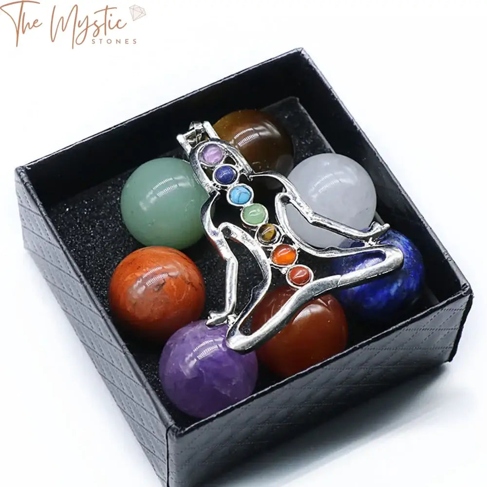 Chakra Crystal Sphere Set - 7Pcs 20Mm