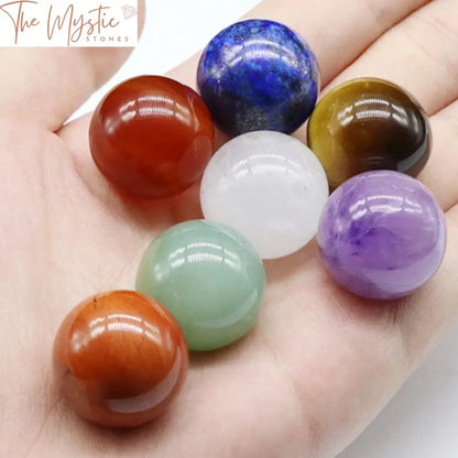 Chakra Crystal Sphere Set - 7Pcs 20Mm