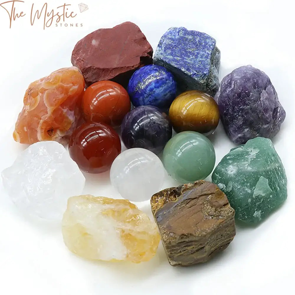 Chakra Crystal Sphere Set - Reiki Healing Stones