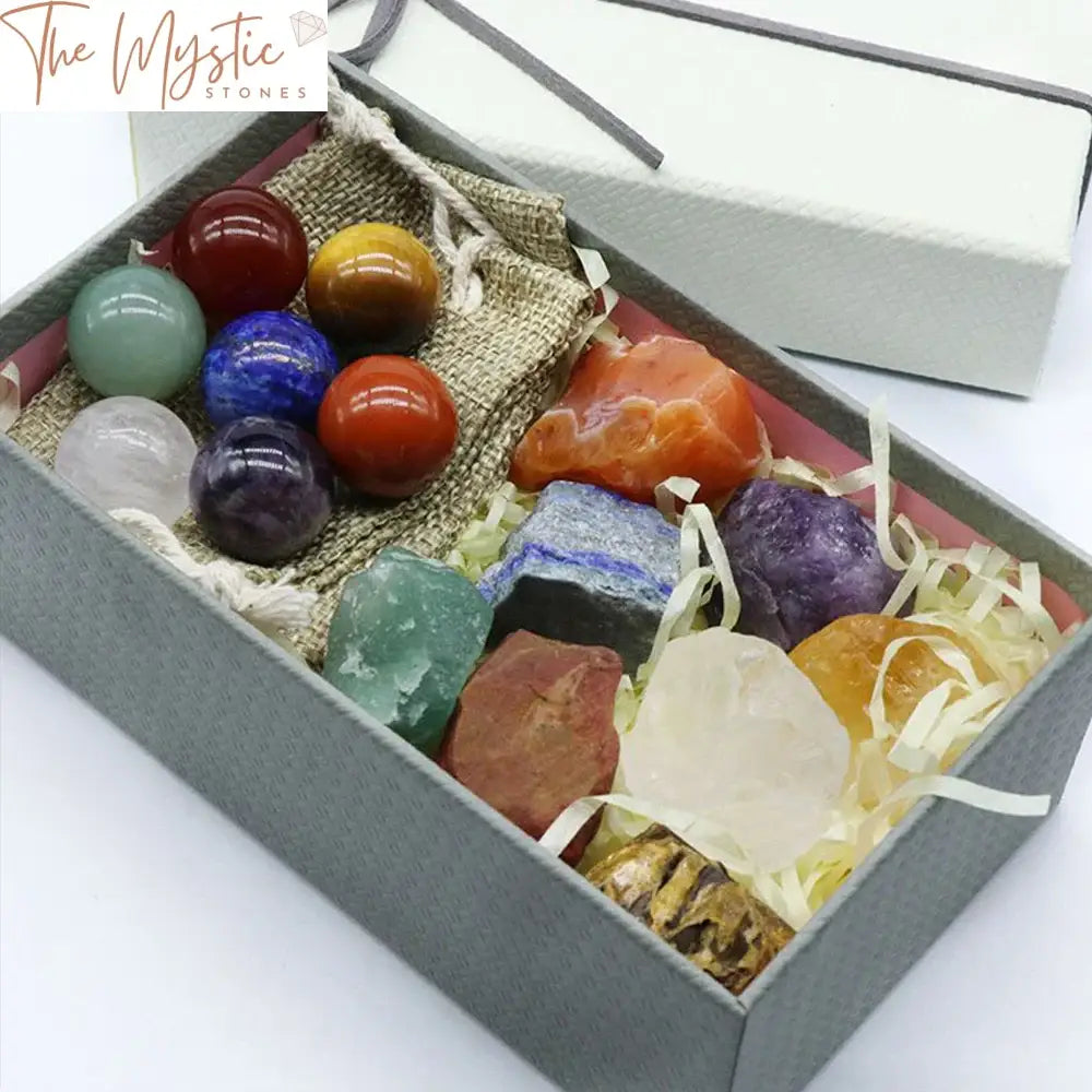 Chakra Crystal Sphere Set - Reiki Healing Stones