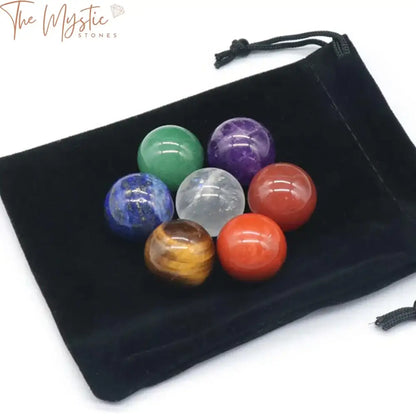 Chakra Crystal Sphere Set - Reiki Healing Stones