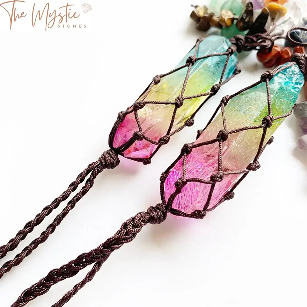 Chakra Crystal Tassel Car Pendant