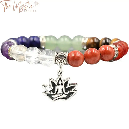 Chakra Crystal & Tumbled Stone Yoga Bracelet Kit