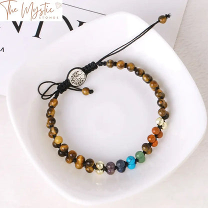 Chakra Double Layer Tree Of Life Bracelet