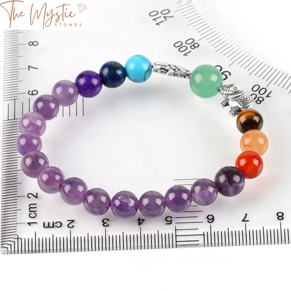 Chakra Harmony 8Mm Purple Gemstone Bracelet