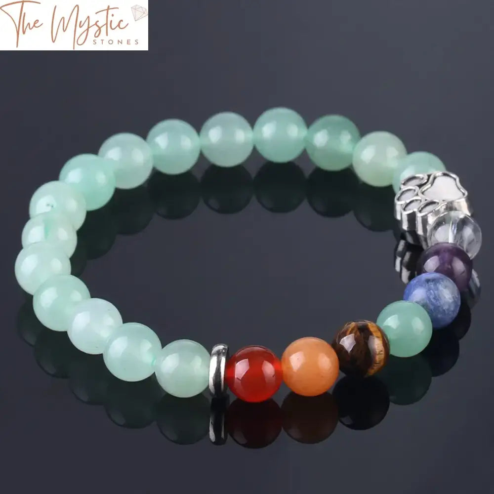 Chakra Healing Bear Paw Bracelet