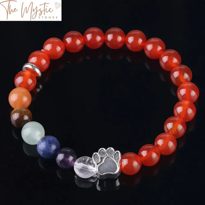 Chakra Healing Bear Paw Bracelet