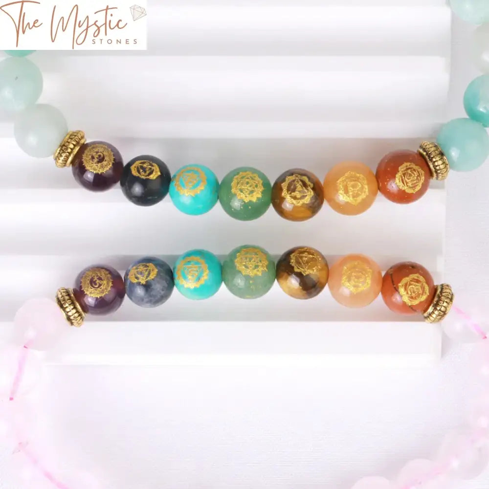 Chakra Healing Natural Stone Bracelet