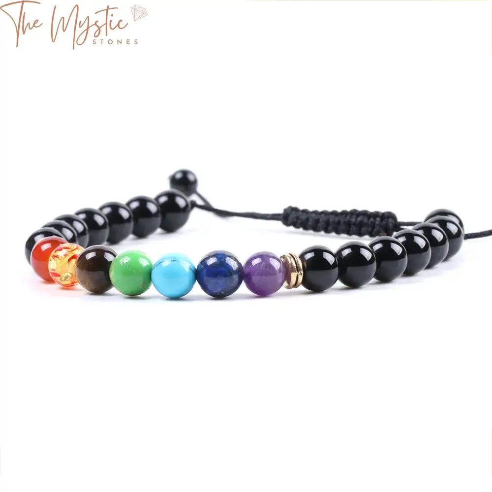 Chakra Healing Onyx Bracelet