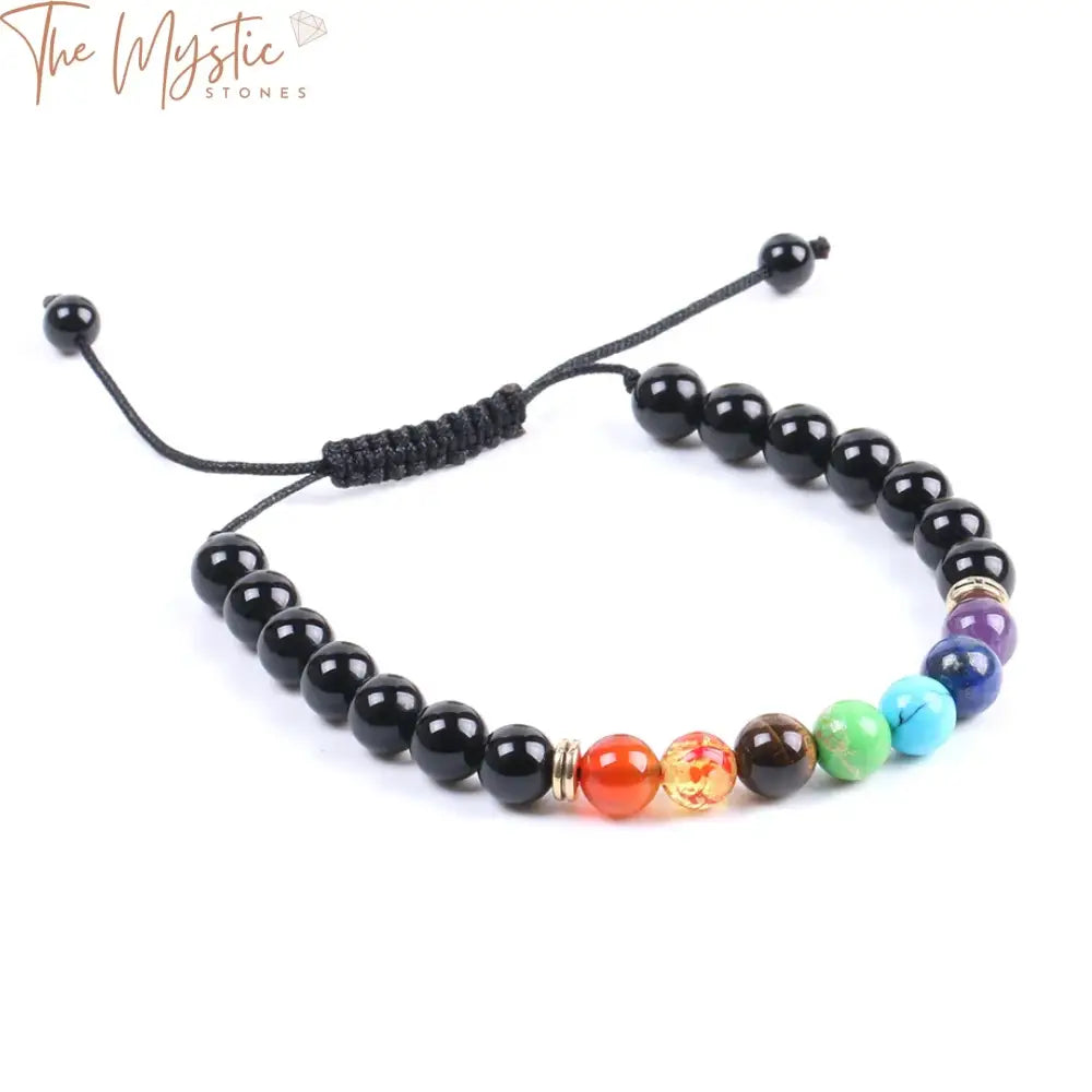 Chakra Healing Onyx Bracelet