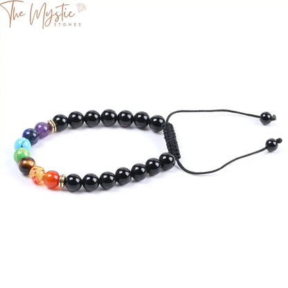 Chakra Healing Onyx Bracelet