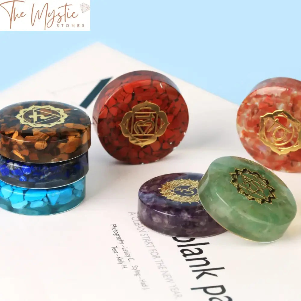 Chakra Healing Resin Crystal Set