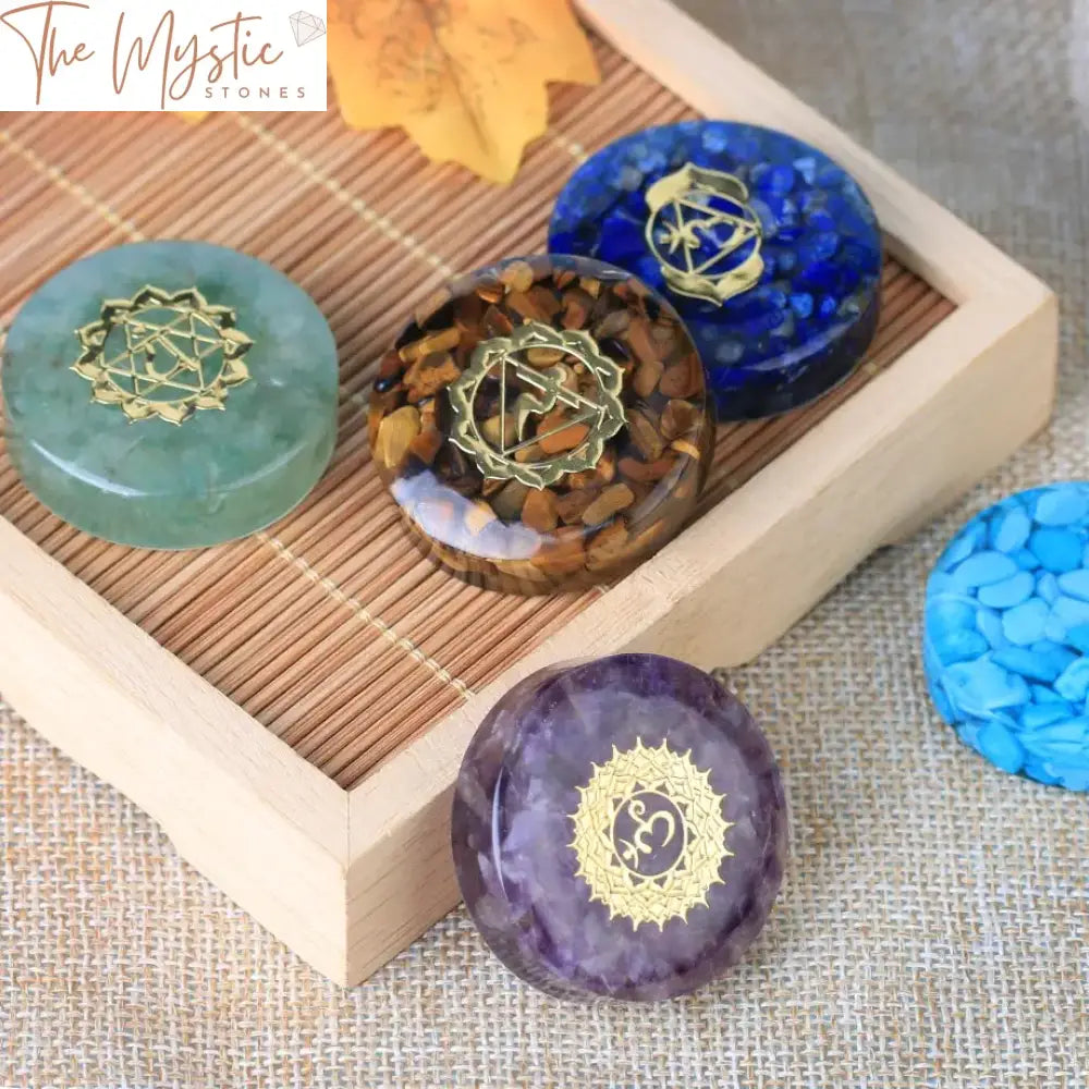 Chakra Healing Resin Crystal Set