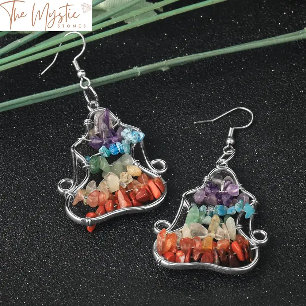 Chakra Healing Stone Earrings