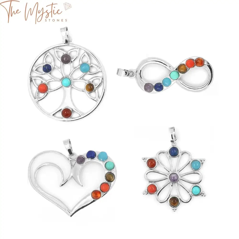 Chakra Healing Tree Of Life Pendant