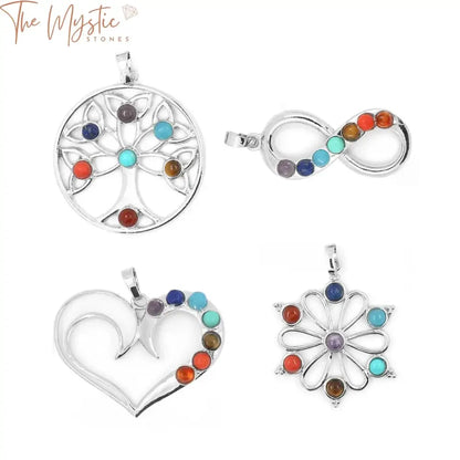 Chakra Healing Tree Of Life Pendant