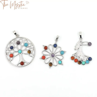 Chakra Healing Tree Of Life Pendant