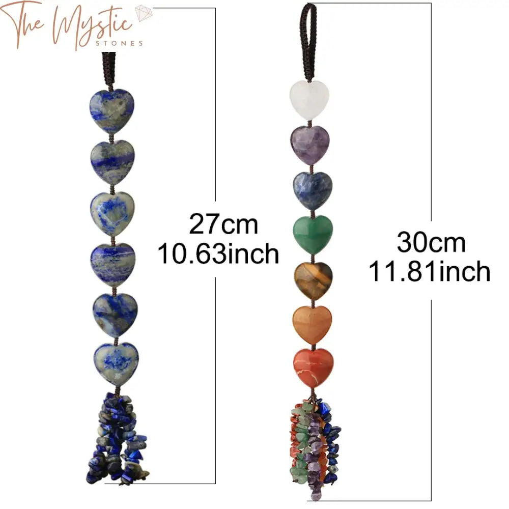 Chakra Heart Stone Hanging Ornament