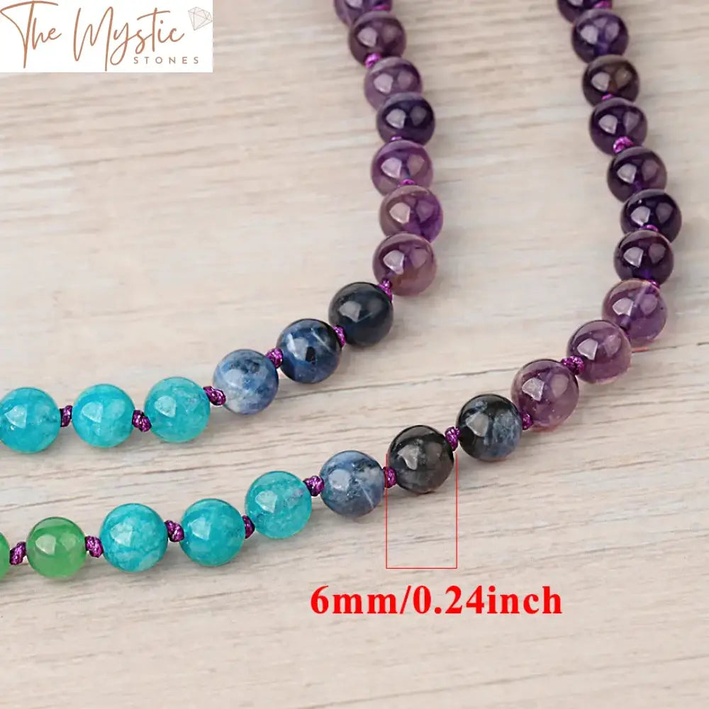 Chakra Life Tree Mala Bead Necklace