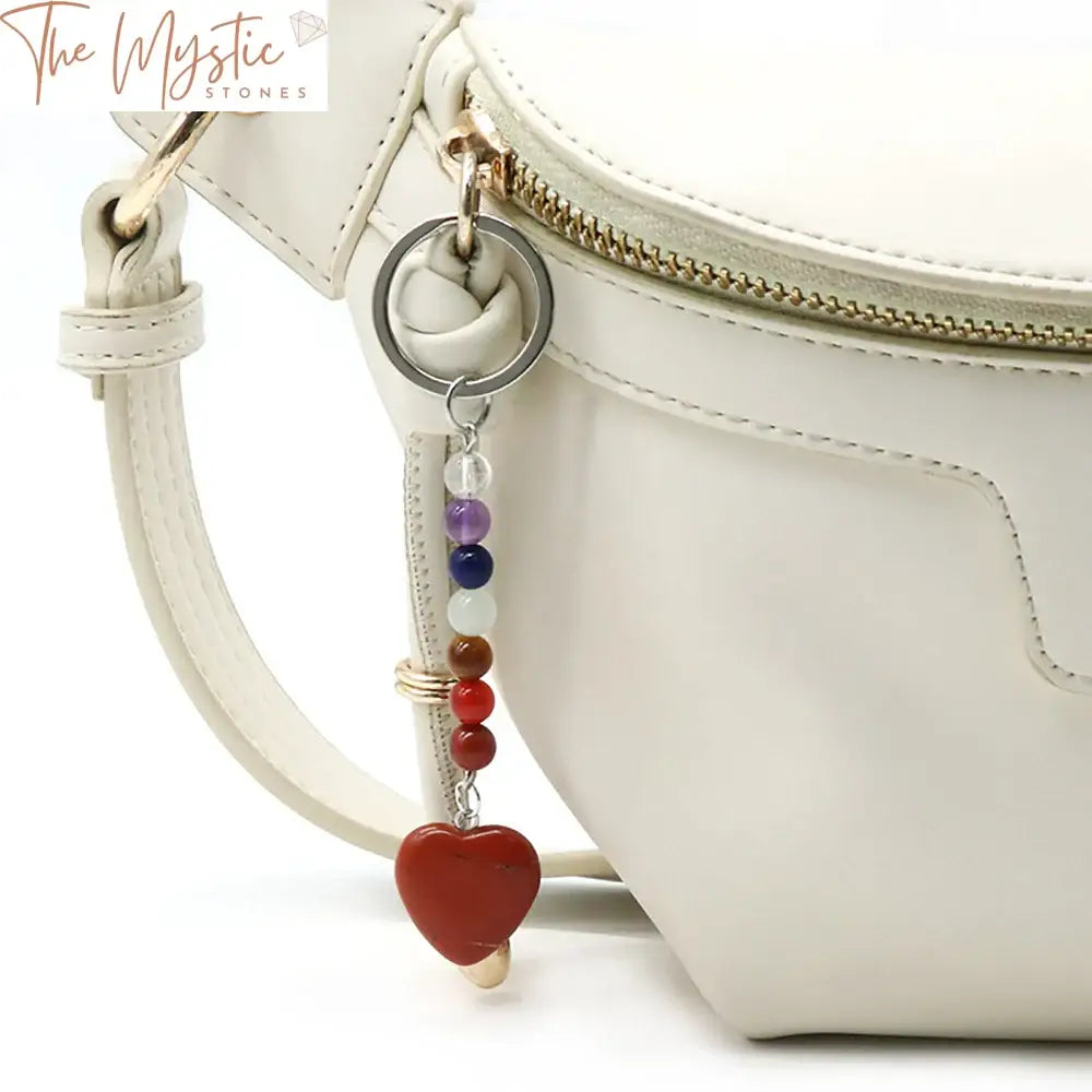 Chakra Love Heart Keychain