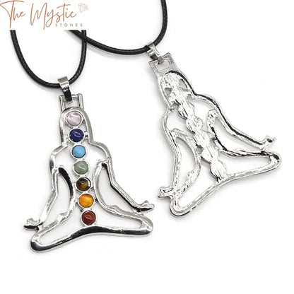 Chakra Meditation Pendant With Healing Crystals And Buddha Charm