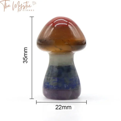 Chakra Mushroom Gemstone Figurines