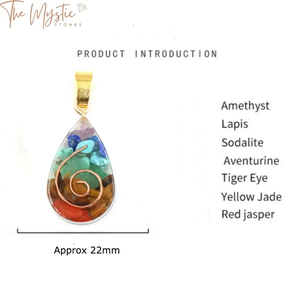 Chakra Orgone Healing Pendant