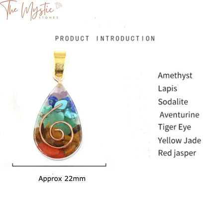 Chakra Orgone Healing Pendant