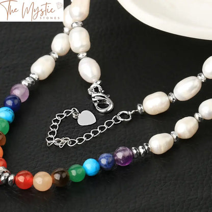 Chakra Pearl Amulet Necklace