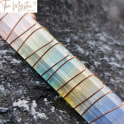 Chakra Rainbow Selenite Healing Wand