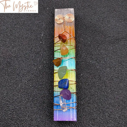 Chakra Rainbow Selenite Healing Wand