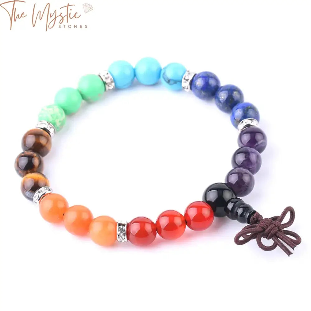 Chakra Rhinestone Meditation Bracelet