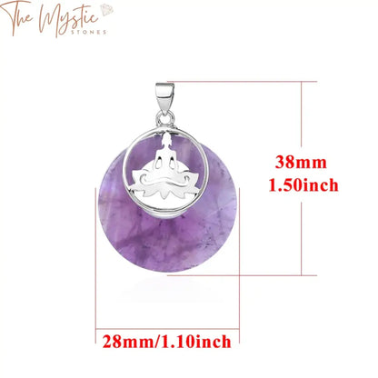 Chakra Series F850 Natural Stone Pendant